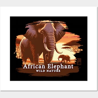 African Elephant - WILD NATURE - ELEPHANT -14 Posters and Art